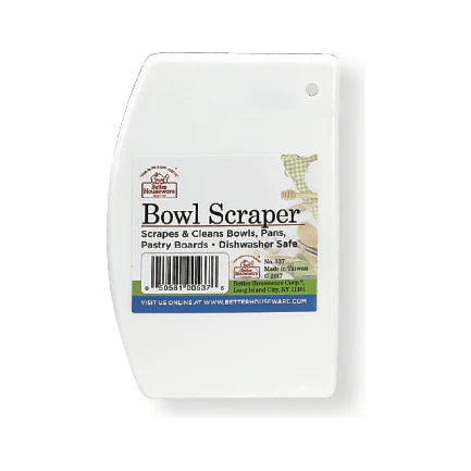 White Bowl Scraper 6" 1pc