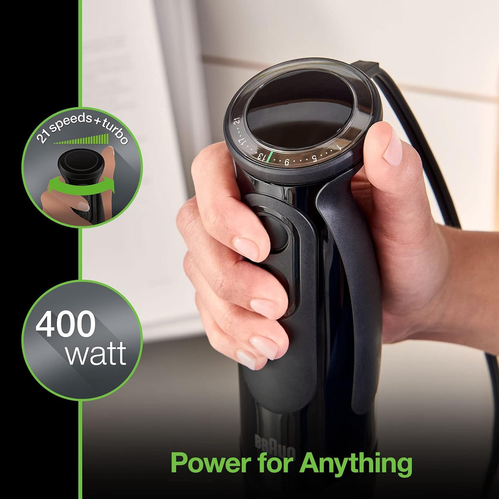 Braun Black Hand Blender Multiquick 3pc