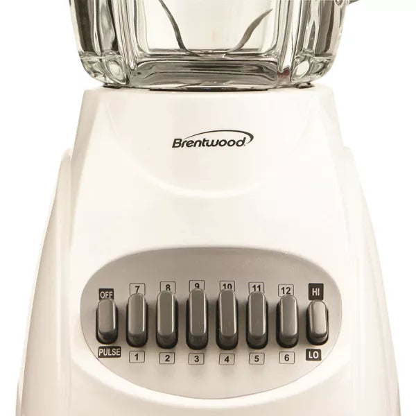 Brentwood White 12 Speed Blender 1pc