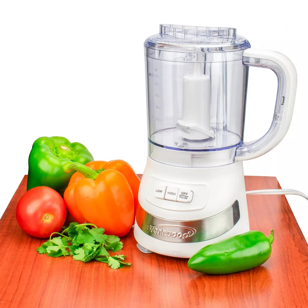 Brentwood White Food Processor 3cup 1pc