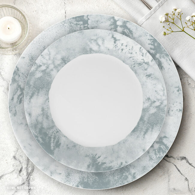 Corelle Grey Salt Wash Dinnerware Set 12pc