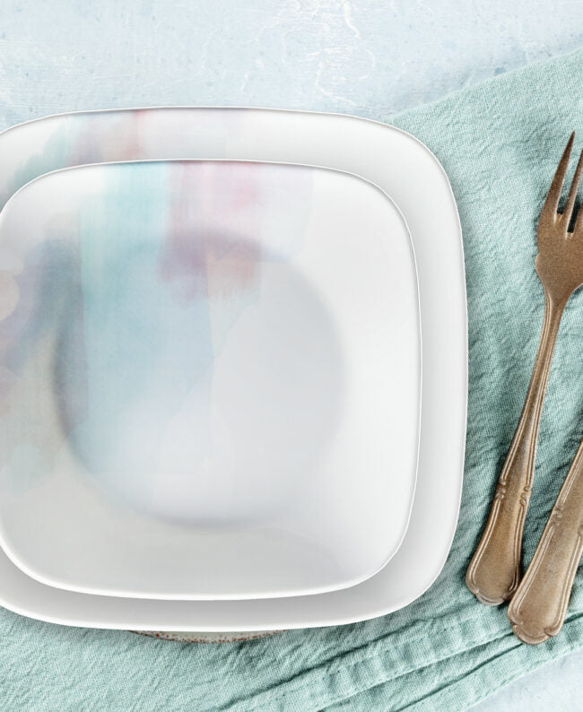 Corelle Blue Aquarello Dinnerware Set 16pc