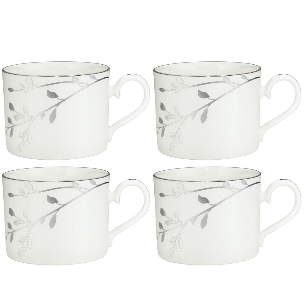 Noritake Silver Birchwood Dinnerware Set Cup 8.5oz 4pc