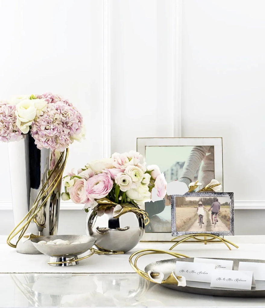 Michael Aram Silver Calla Lily Vase 13" 1pc