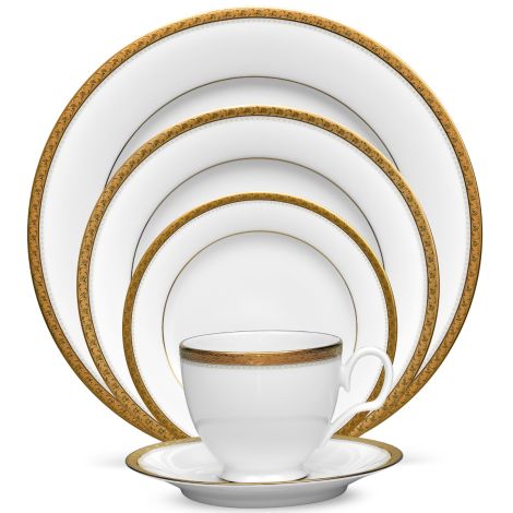 Noritake Gold Charlotta Dinnerware Set