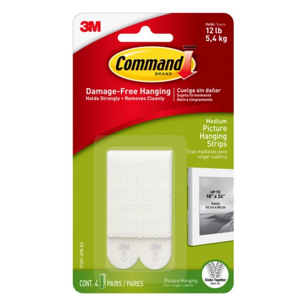 Command Medium Picture Hanging Strips 8pc