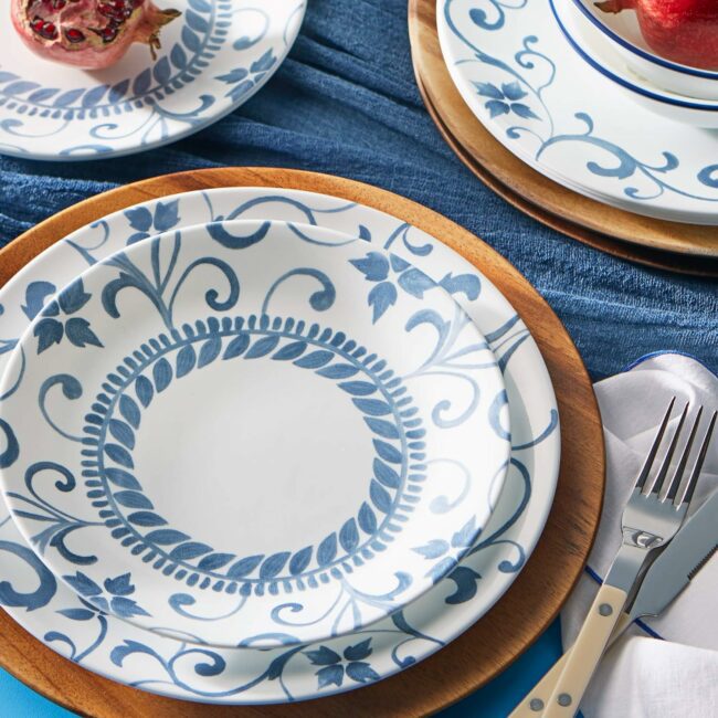 Corelle Blue Artemis Dinnerware Set 12pc