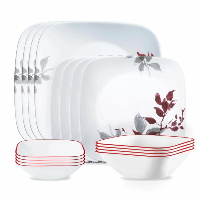 Corelle Square Corelle Plates Red Corelle Red Kyoto Leaves