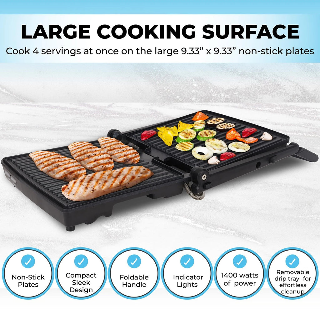 Courant Stainless Steel Panini Press Sandwich Maker 11" 1pc