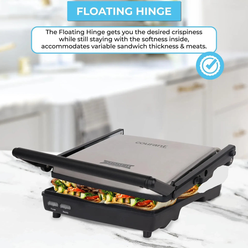 Courant Stainless Steel Panini Press Sandwich Maker 11" 1pc