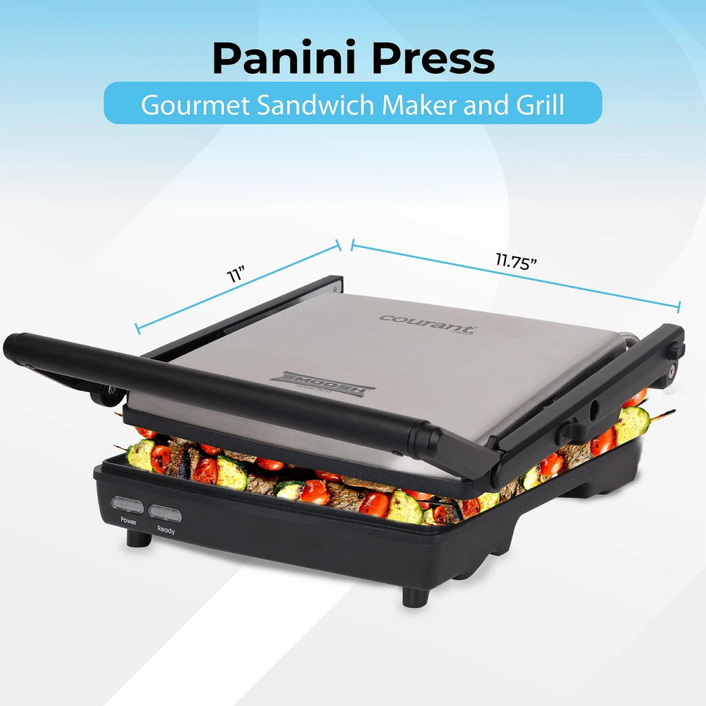 Courant Stainless Steel Panini Press Sandwich Maker 11" 1pc
