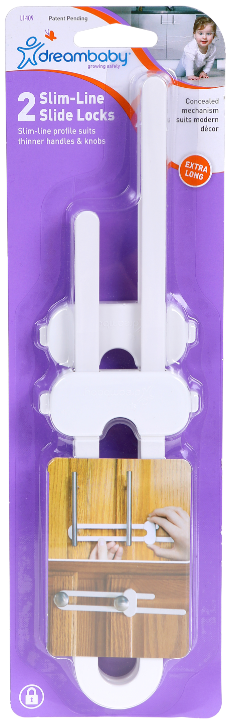 Dreambaby Slimline Slide Lock 2pc