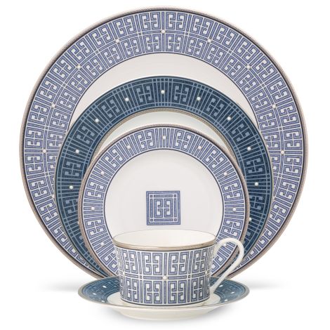 Noritake Blue Infinity Dinnerware Set 5-Pc Service for 1