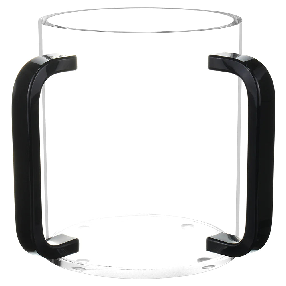 Bt Shalom Clear/Black Washcup - The Cuisinet