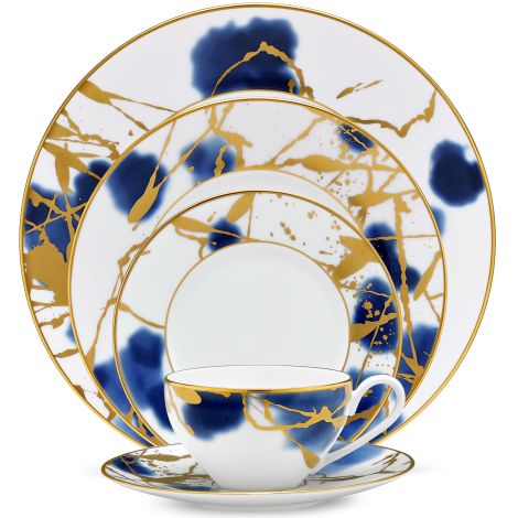 Noritake Gold Jubilant Days Dinnerware Set 5pc
