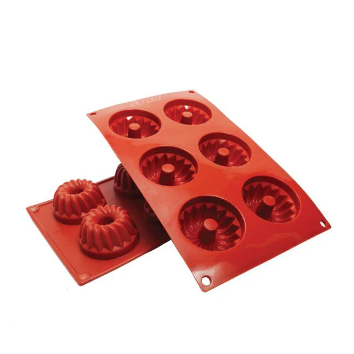 Red Silicone Kugelhopf Mold 1pc