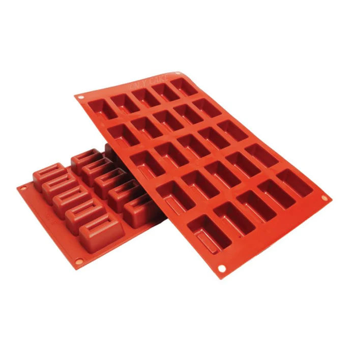 Red Silicone Lingotto Baking Mold 1pc