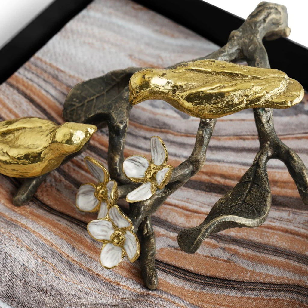 Micheal Aram Lovebirds Cocktail Napkin Holder 5" 1pc