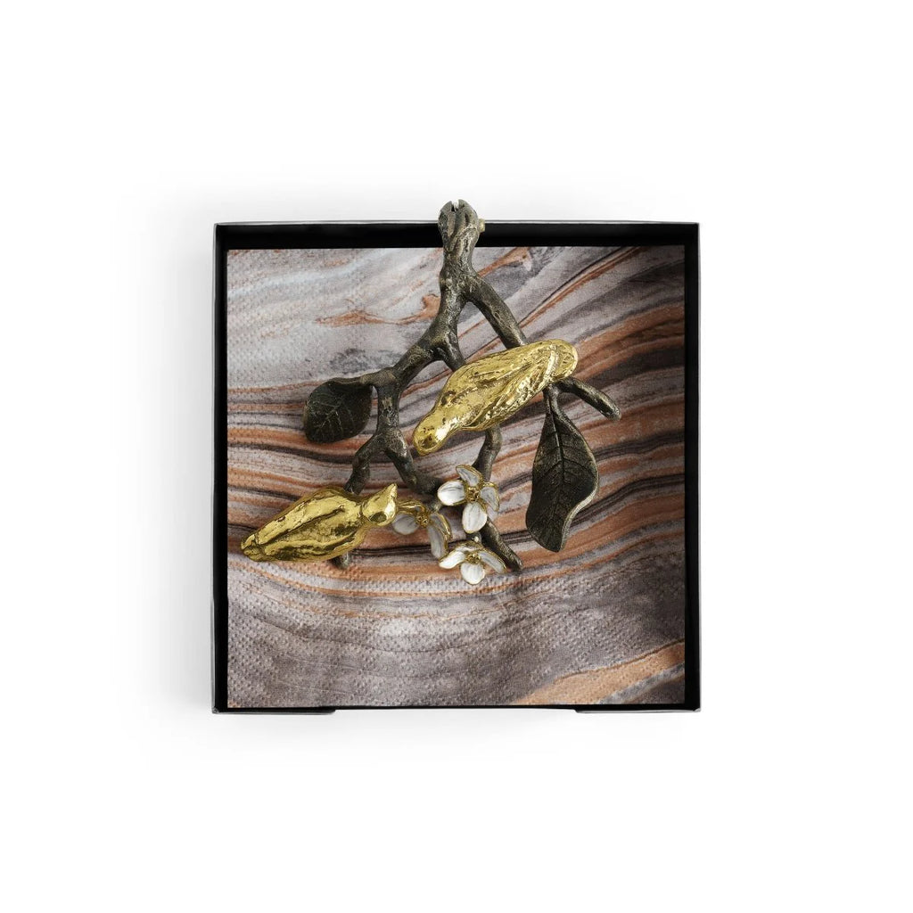 Micheal Aram Lovebirds Cocktail Napkin Holder 5" 1pc