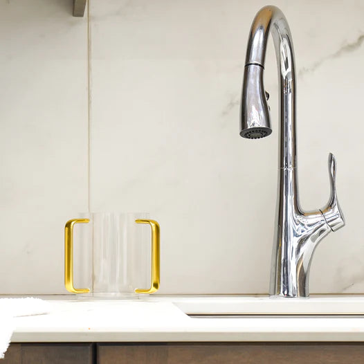 BT Shalom Gold Lucite Wash Cup 1pc