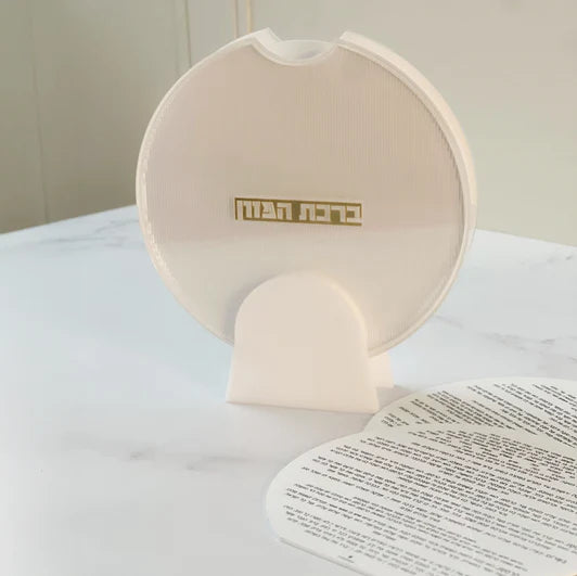 White Lucite Corrugated Bencher Set 9" 8pc