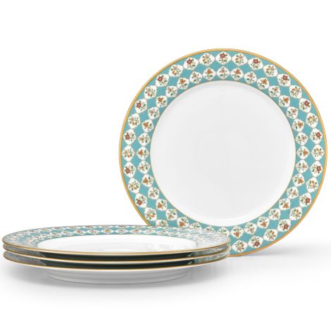 Noritake Gold Lodi's Morning Dinnerware Set Dinner Plate 10.5" 4pc