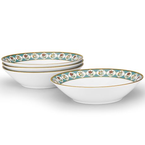 Noritake Gold Lodi's Morning Dinnerware Set Soup Bowl 7.5" 4pc