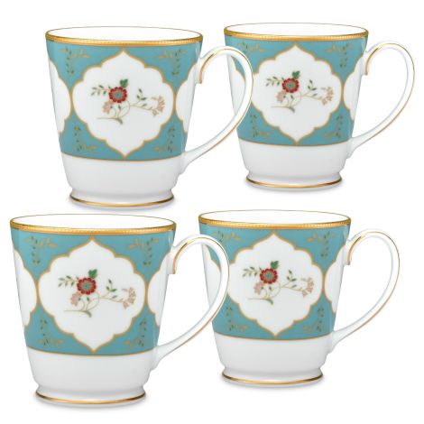 Noritake Gold Lodi's Morning Dinnerware Set Mug 12.5oz 4pc