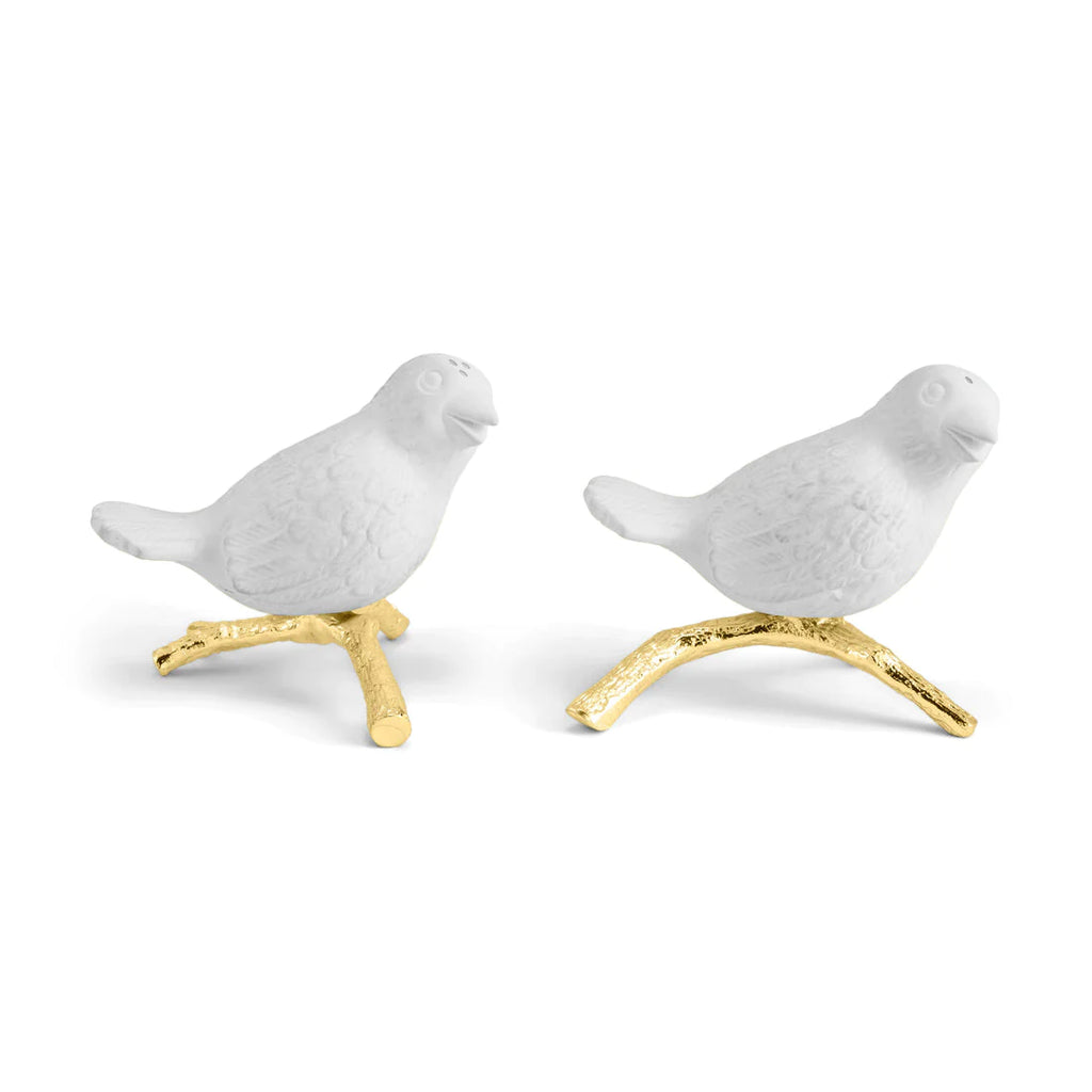 Michael Aram Lovebirds Salt & Pepper Set 2pc