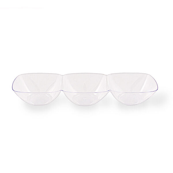 MiniWare 3 Section Bowls Clear 6pc - The Cuisinet