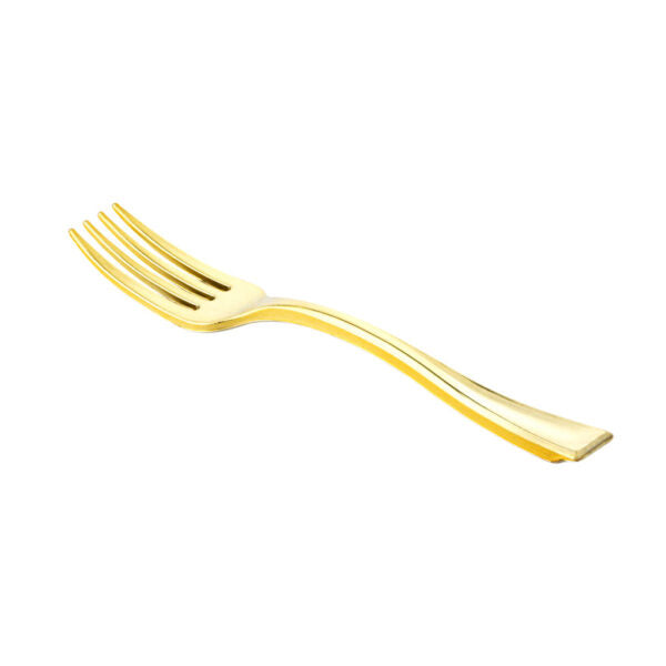 MiniWare 4″ Gold Forks 40pc - The Cuisinet
