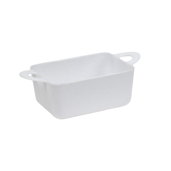 MiniWare White Oblong Dish with Handles 3 oz 10pc - The Cuisinet