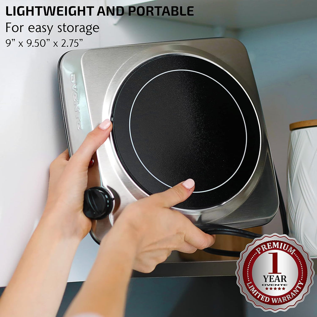 OVENTE Infrared Single Burner 1000W 7” 1pc