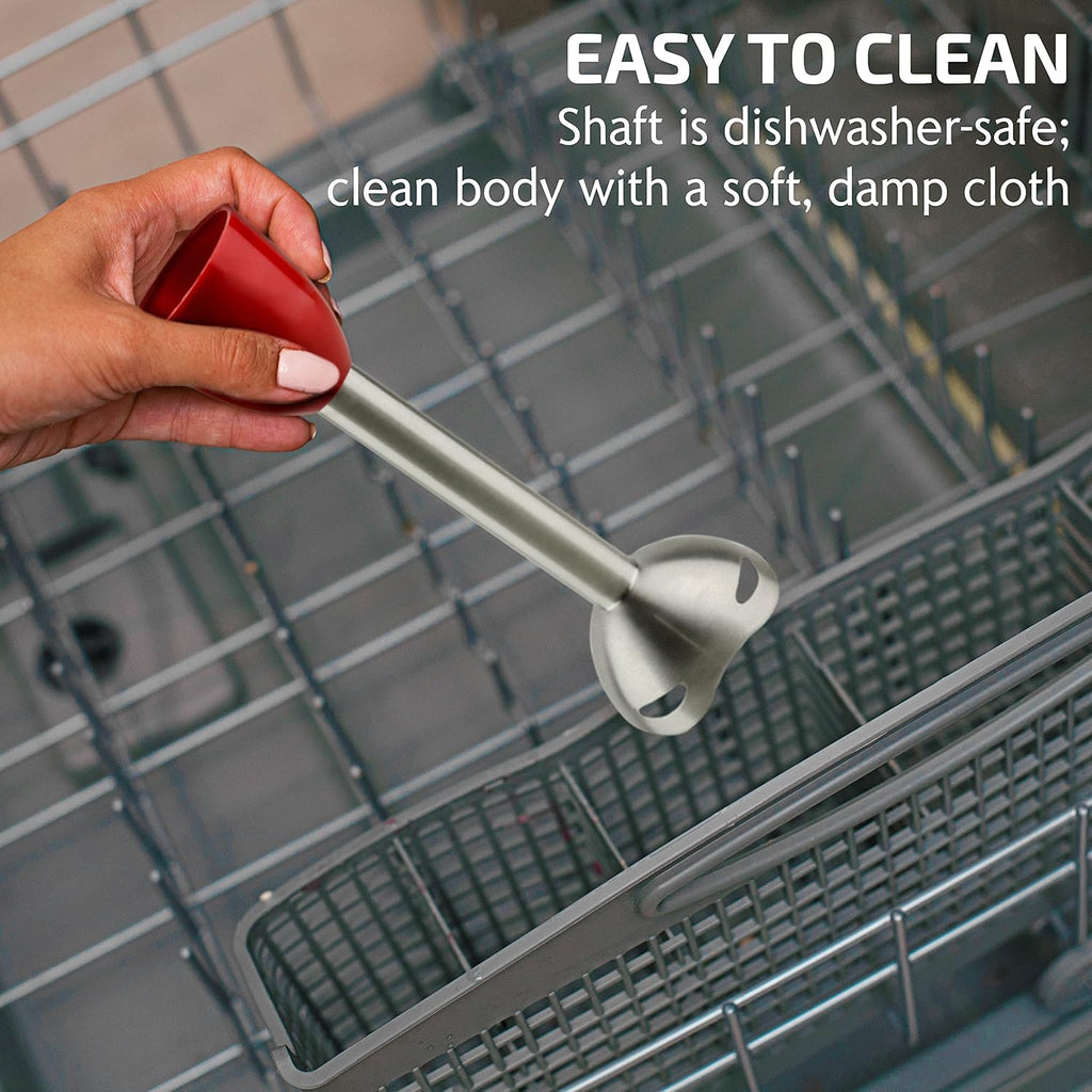 OVENTE Red Immersion Hand Blender 1pc