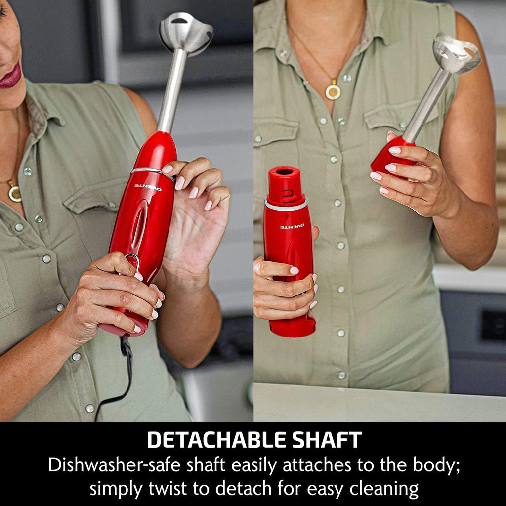 OVENTE Red Immersion Hand Blender 1pc