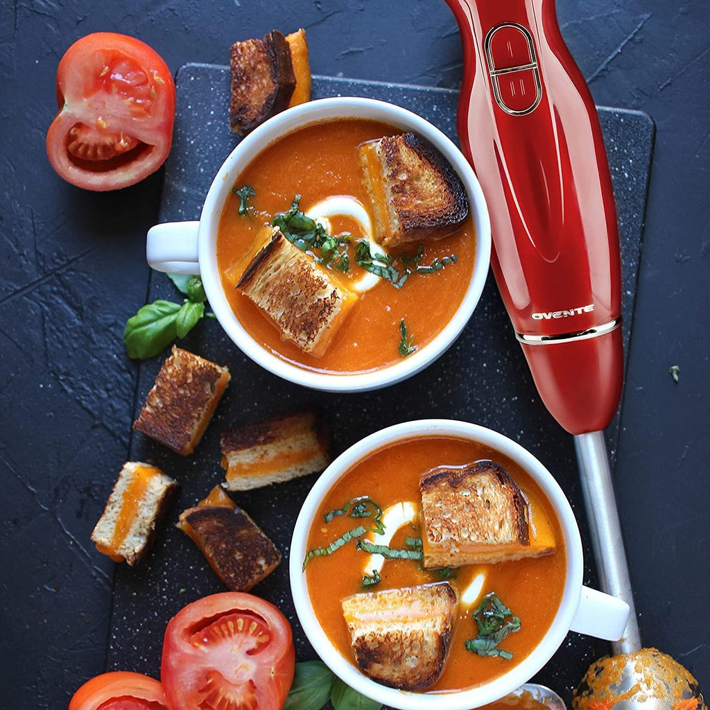 OVENTE Red Immersion Hand Blender 1pc
