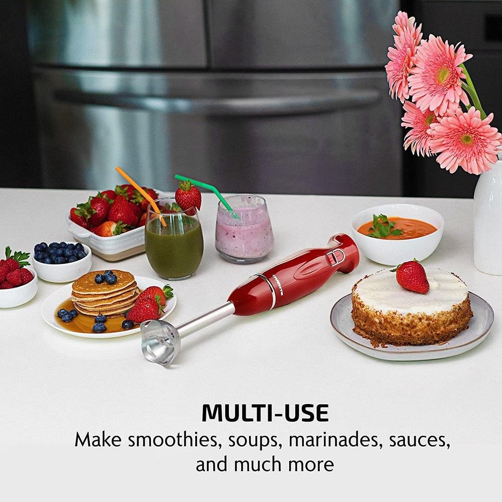 OVENTE Red Immersion Hand Blender 1pc