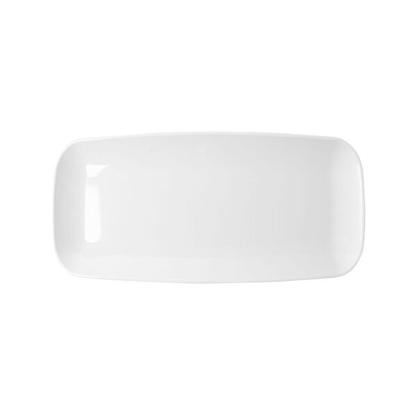Organic White Tray Rectangle 10.6″ 1pc - The Cuisinet