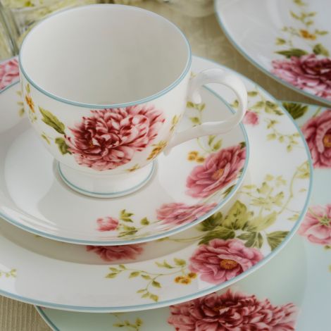 Noritake Pink Peony Pageant Dinnerware Set