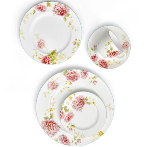 Noritake Pink Peony Pageant Dinnerware Set