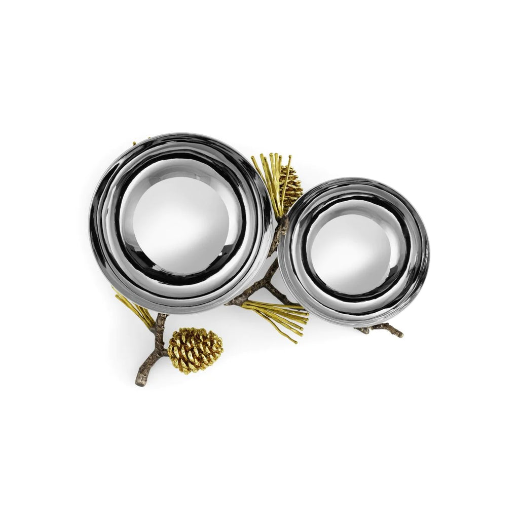 Michael Aram Pine Cone Double Bowl 1pc