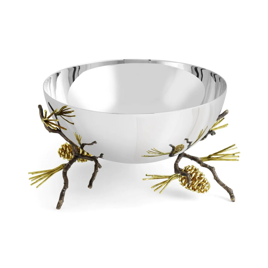 Michael Aram Pine Serving Bowl 10" 1pc