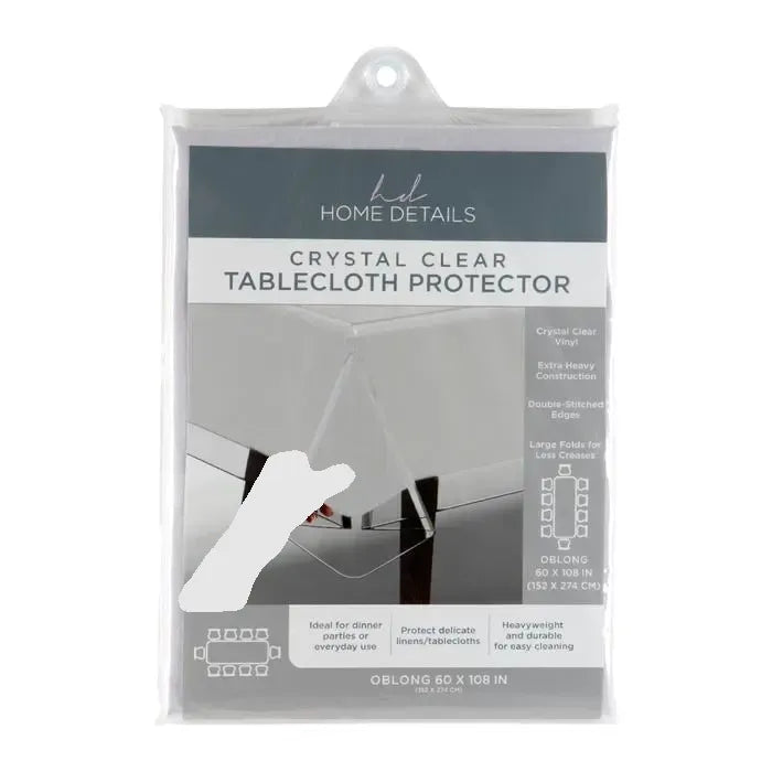 Home Details Super Clear Table Cloth 70x144" 1pc - The Cuisinet