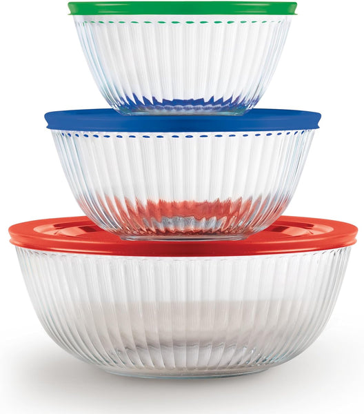PYREX バタープリントミキシングボウル 3点セット PyrexSculpted3-