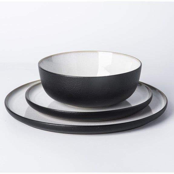 Black Quartz Dinnerware Set 12pc