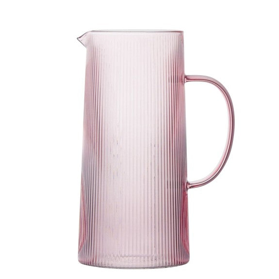 Brilliant Pink Ribbed Pitcher 1.5L 1pc