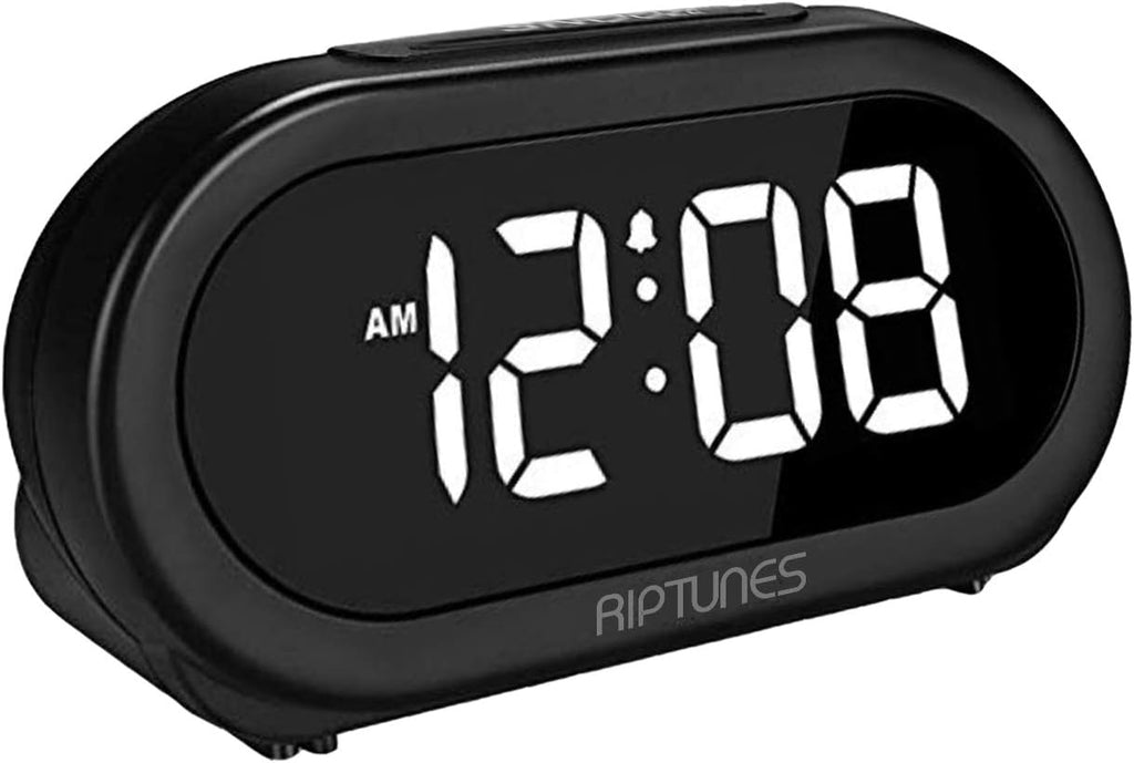 Riptunes Black Digital Alarm Clock 1.4" 1pc