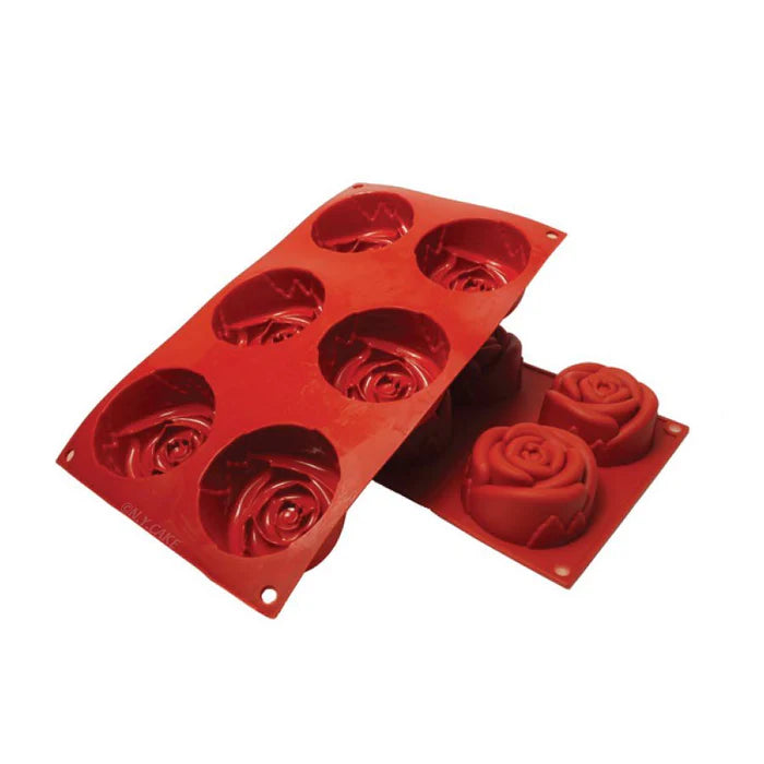 Red Silicone Rose Mold 1pc