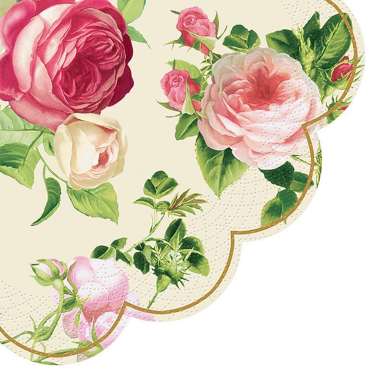 Abbott Pink Rosalia Lunch Napkins 6.5" 12pc - The Cuisinet