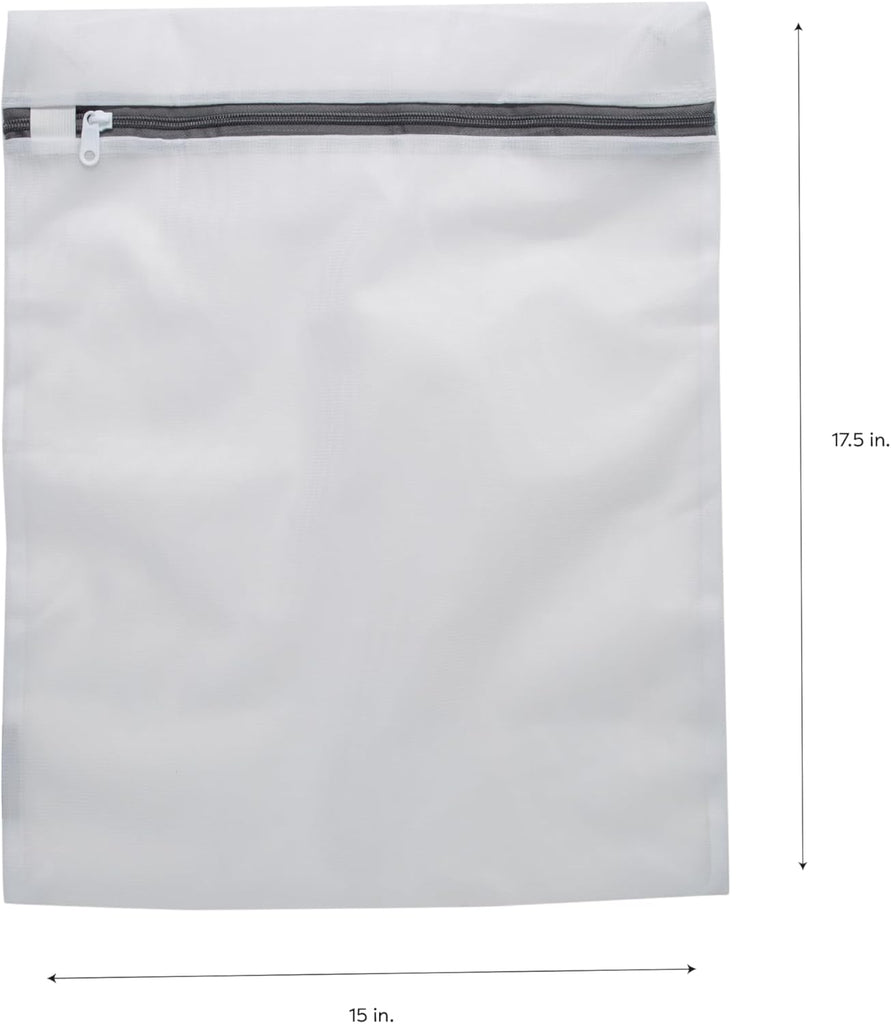 Woolite White Sanitized Treated Mesh Wash Bag 15x17" 1pc